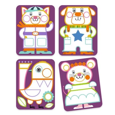 Design By Djeco Libros para pintar Pintura con paletas Mejillas regordetas - Design By Djeco DJ09133