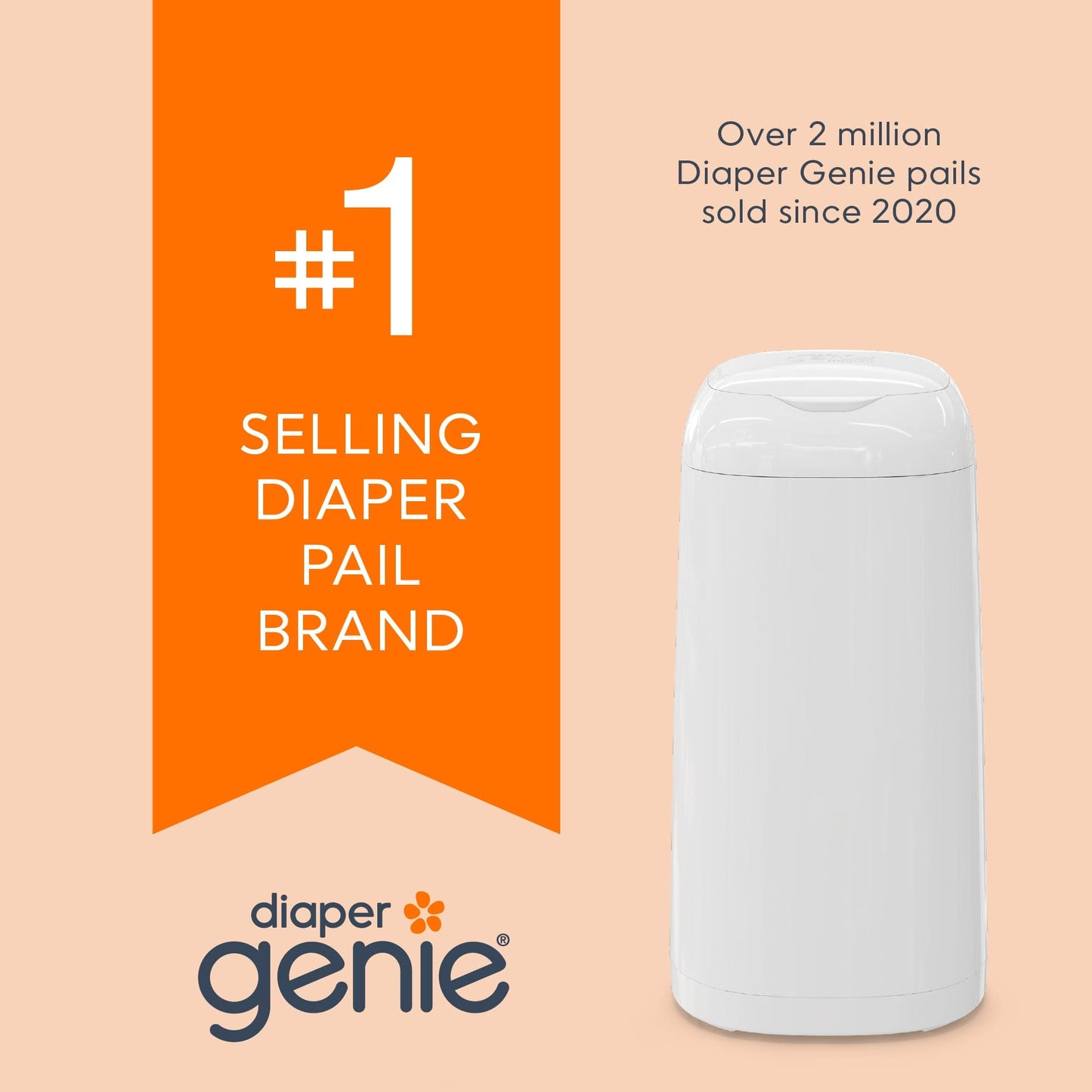 Diaper Genie Artículos para el baño Basurero Contenedor de pañales Classic Pail - Diaper Genie I000660