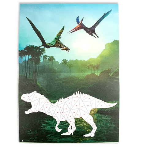 Dinosaur Expedition Libro Actividades Libro Stickers por números Dinosaurio - Dinosaur Expedition DE130004