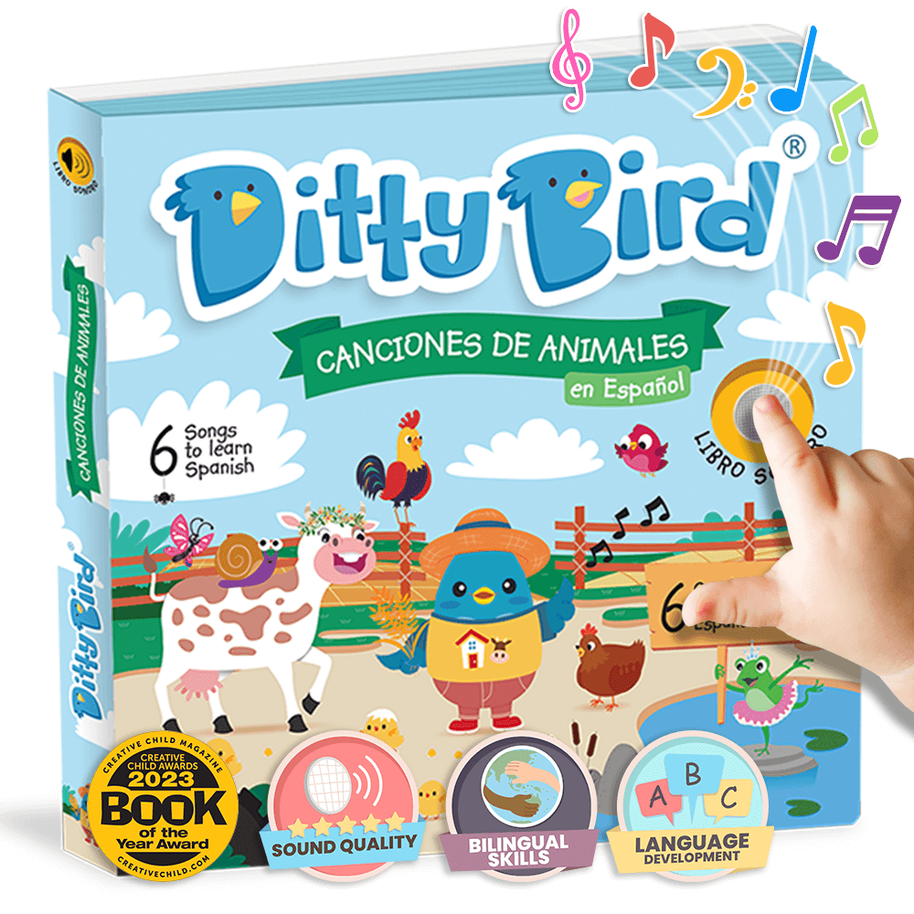 Ditty Bird Libros Libro Interactivo Canciones de Animales en español DI021