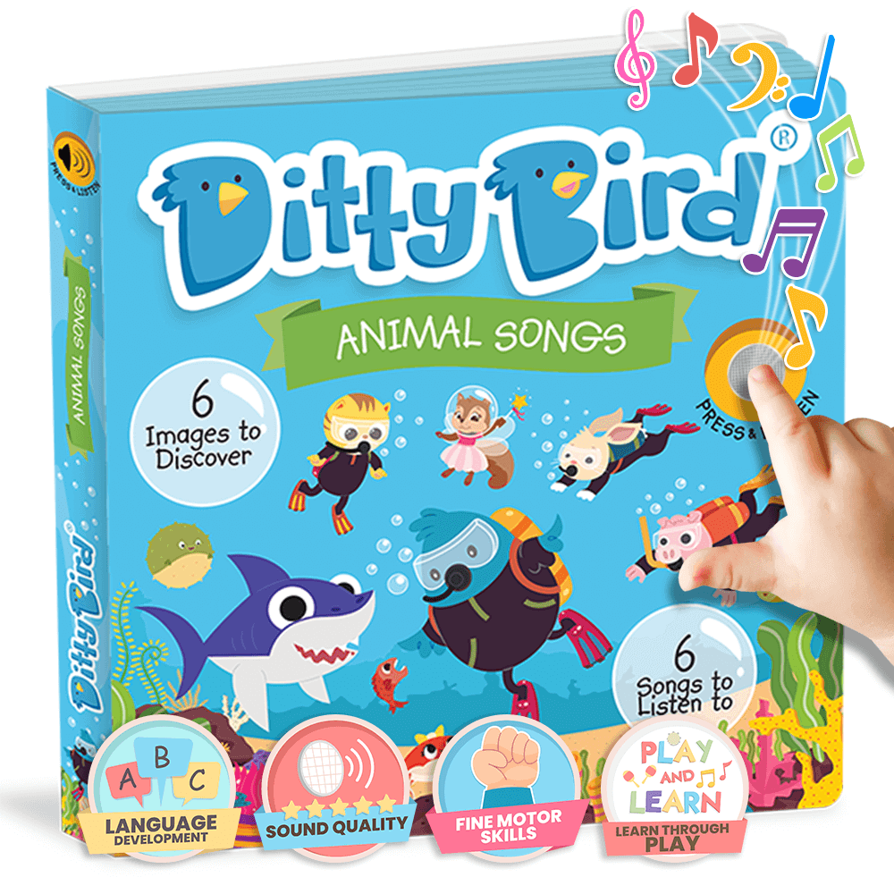 Ditty Bird Libros Libro Interactivo Musical Animal Songs DI017
