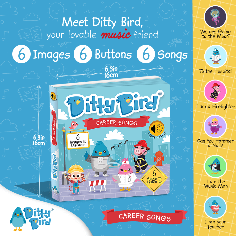 Ditty Bird Libros Libro Interactivo Musical Career Songs DI024