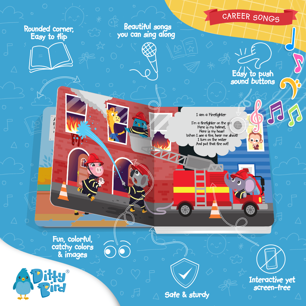 Ditty Bird Libros Libro Interactivo Musical Career Songs DI024
