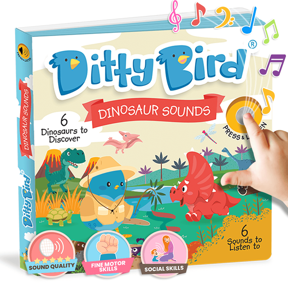 Ditty Bird Libros Libro Interactivo Musical Dinosaur Sounds DI015
