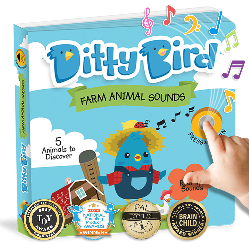 Ditty Bird Libros Libro Interactivo Musical Farm Animal Sounds DI007