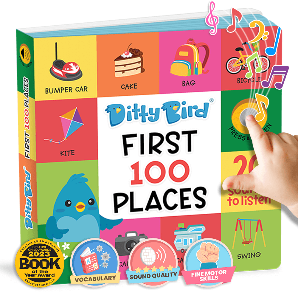 Ditty Bird Libros Libro Interactivo Musical First 100 Places DI029