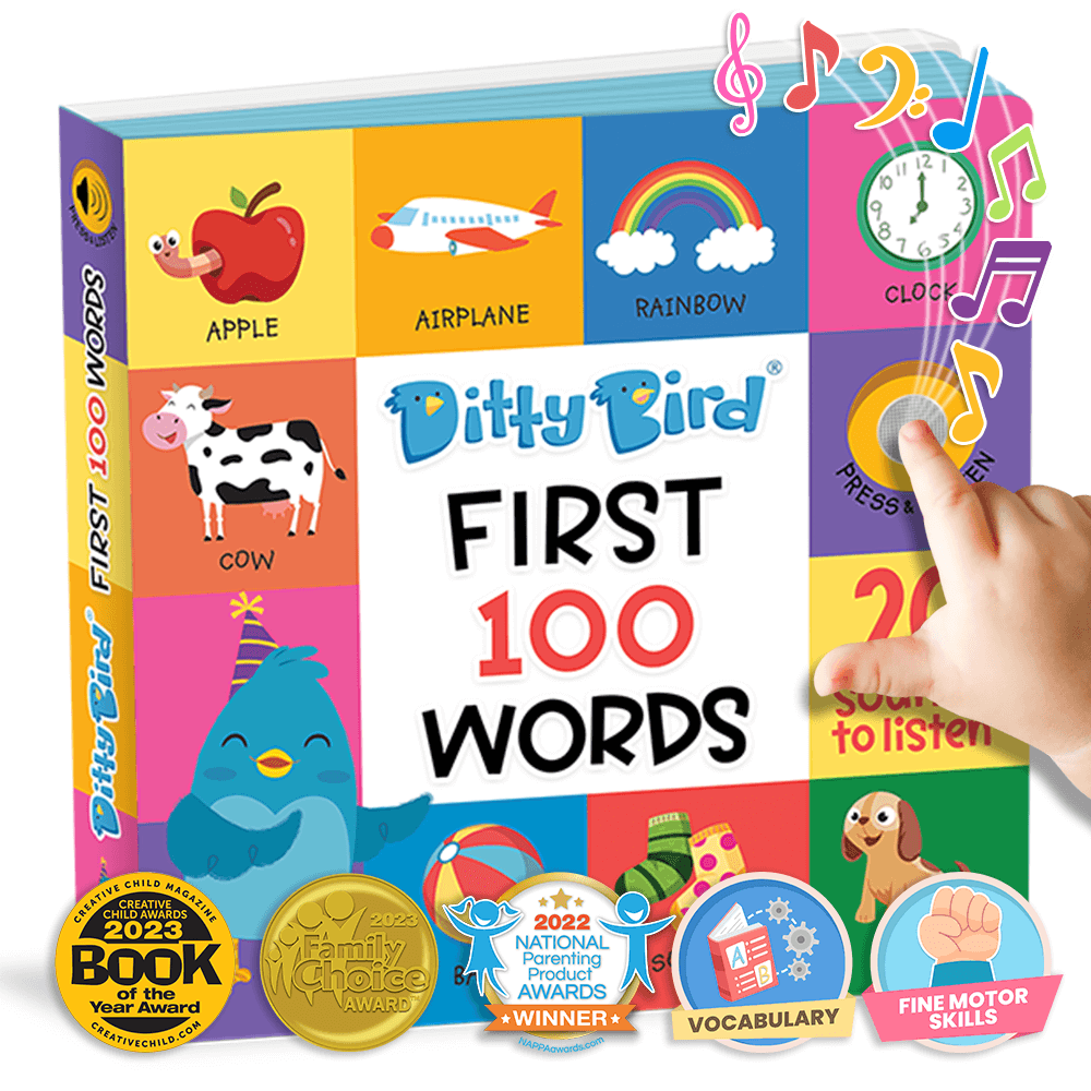 Ditty Bird Libros Libro Interactivo Musical First 100 Words DI027