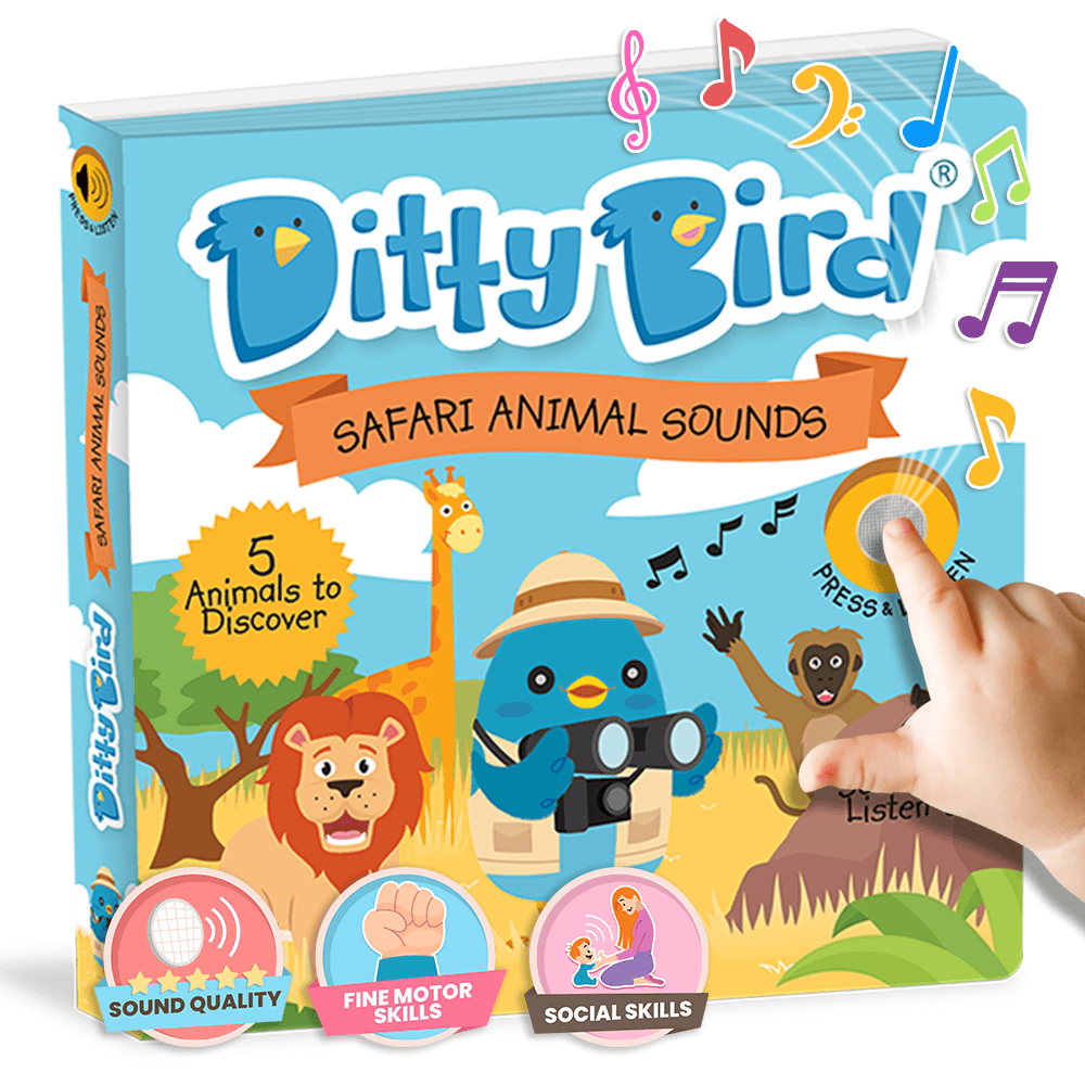 Ditty Bird Libros Libro Interactivo Musical Safari Animal Sounds DI008