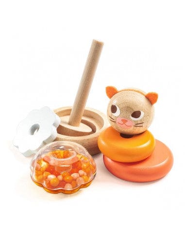 DJECO Destreza y Habilidades Juego de Encaje - Stackitou DJ06361