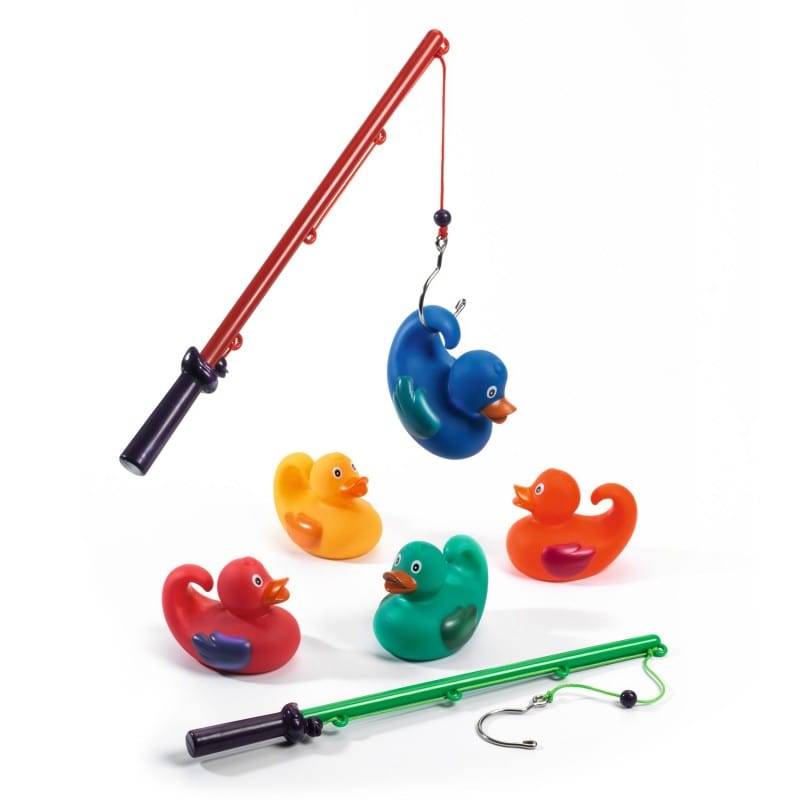 DJECO Destreza y Habilidades Juego de Pesca Patos colores DJ02115