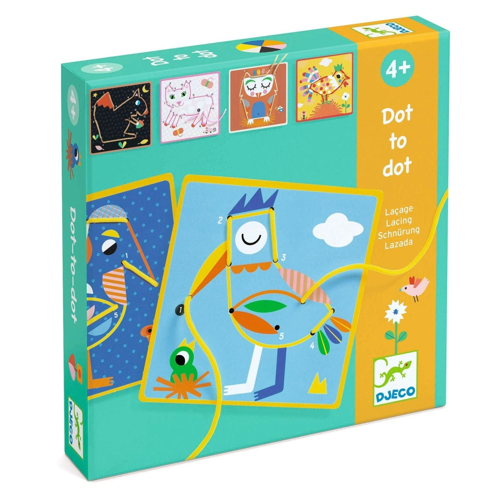 DJECO Destreza y Habilidades Juego Educativo Dottodot lacing DJ08326