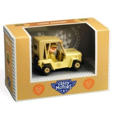 DJECO Figuras de colección Autos locos - León safari DJ05480
