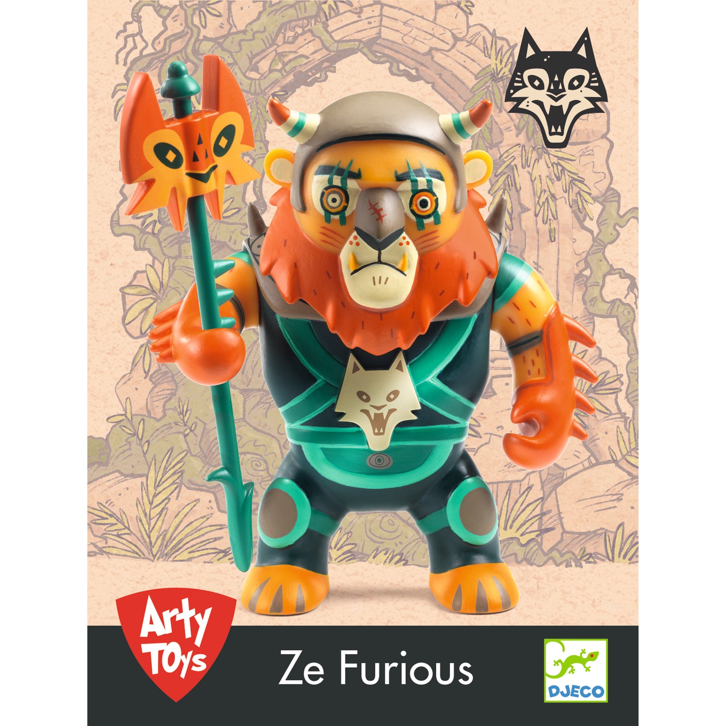 Djeco Figuras de colección Figura Arty Toys Ze Furious – Guerrero Animal Djeco DJ06917