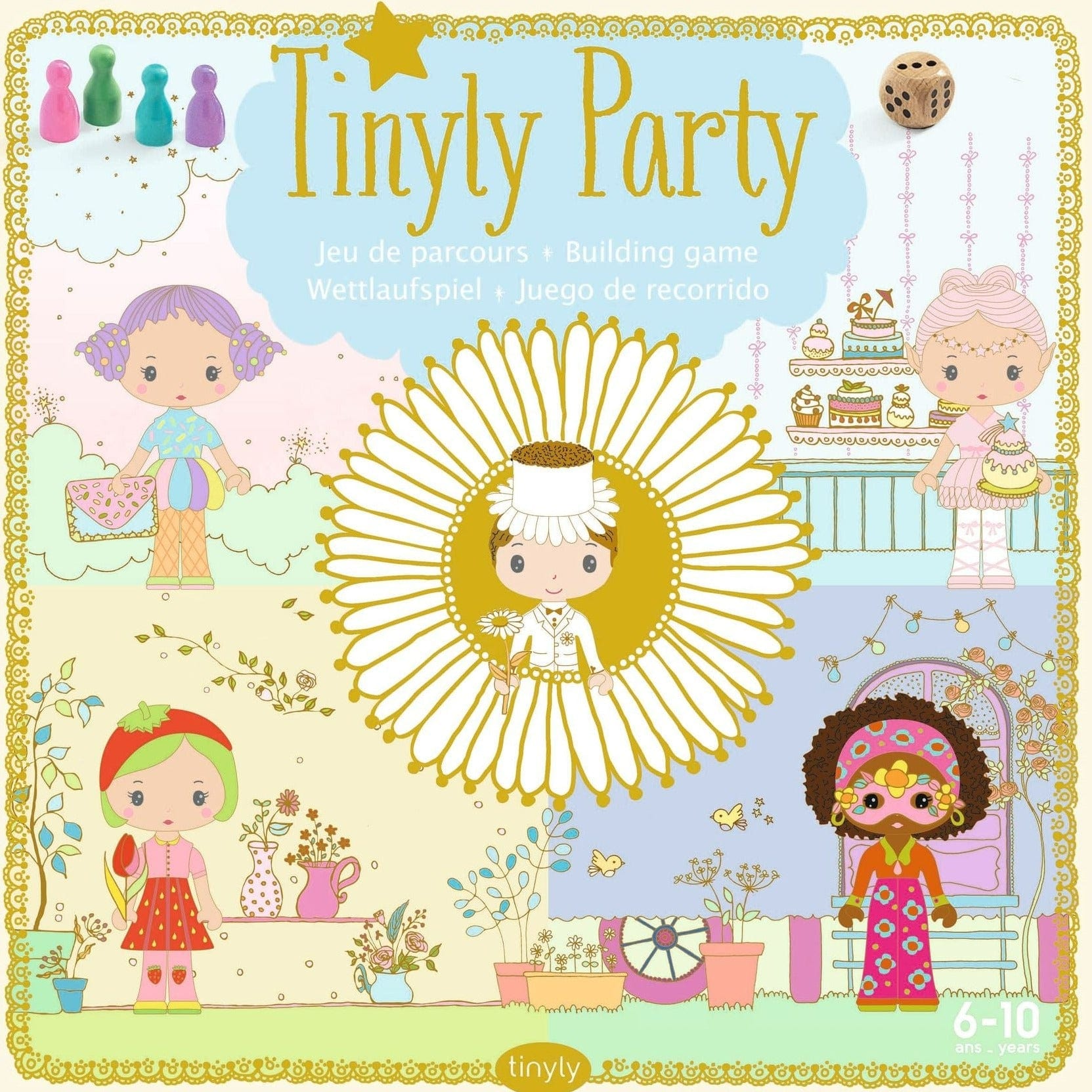 DJECO Figuras de colección Juego de Colección Tinyly Party DJ06972