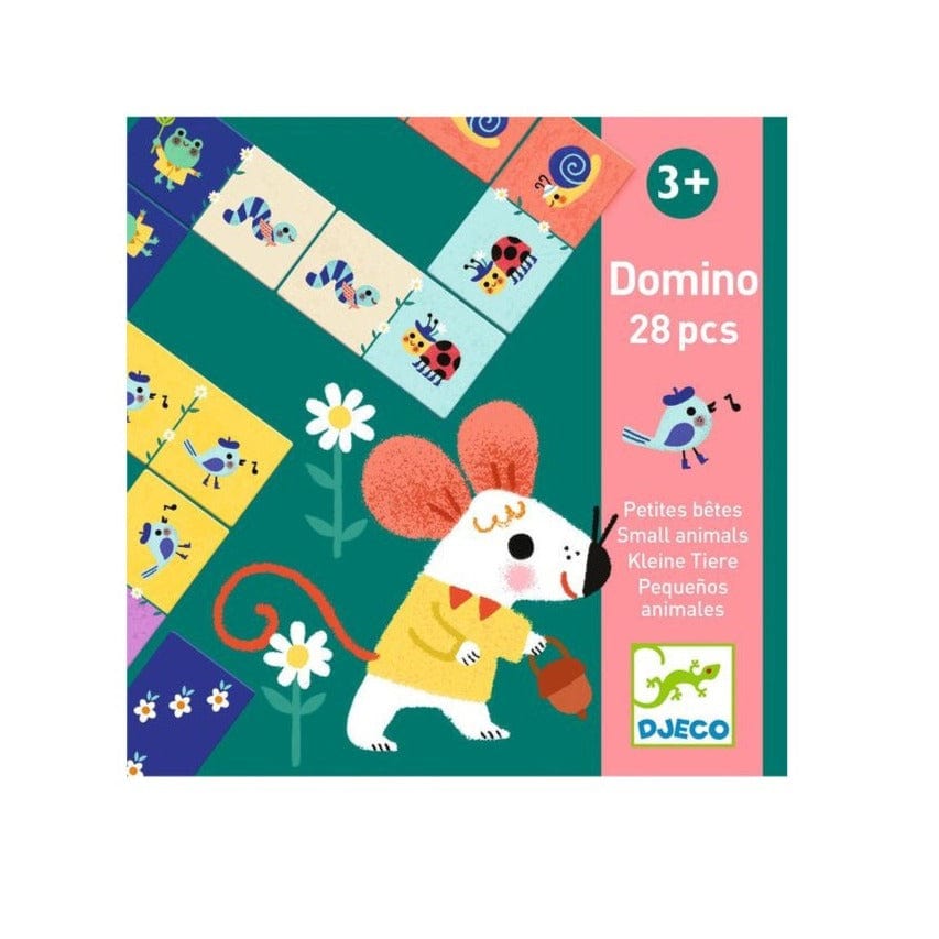 Djeco Juegos de memoria y lógica Dominó Pequeños animales 28 uds DJ08255