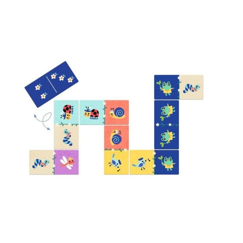 Djeco Juegos de memoria y lógica Dominó Pequeños animales 28 uds DJ08255