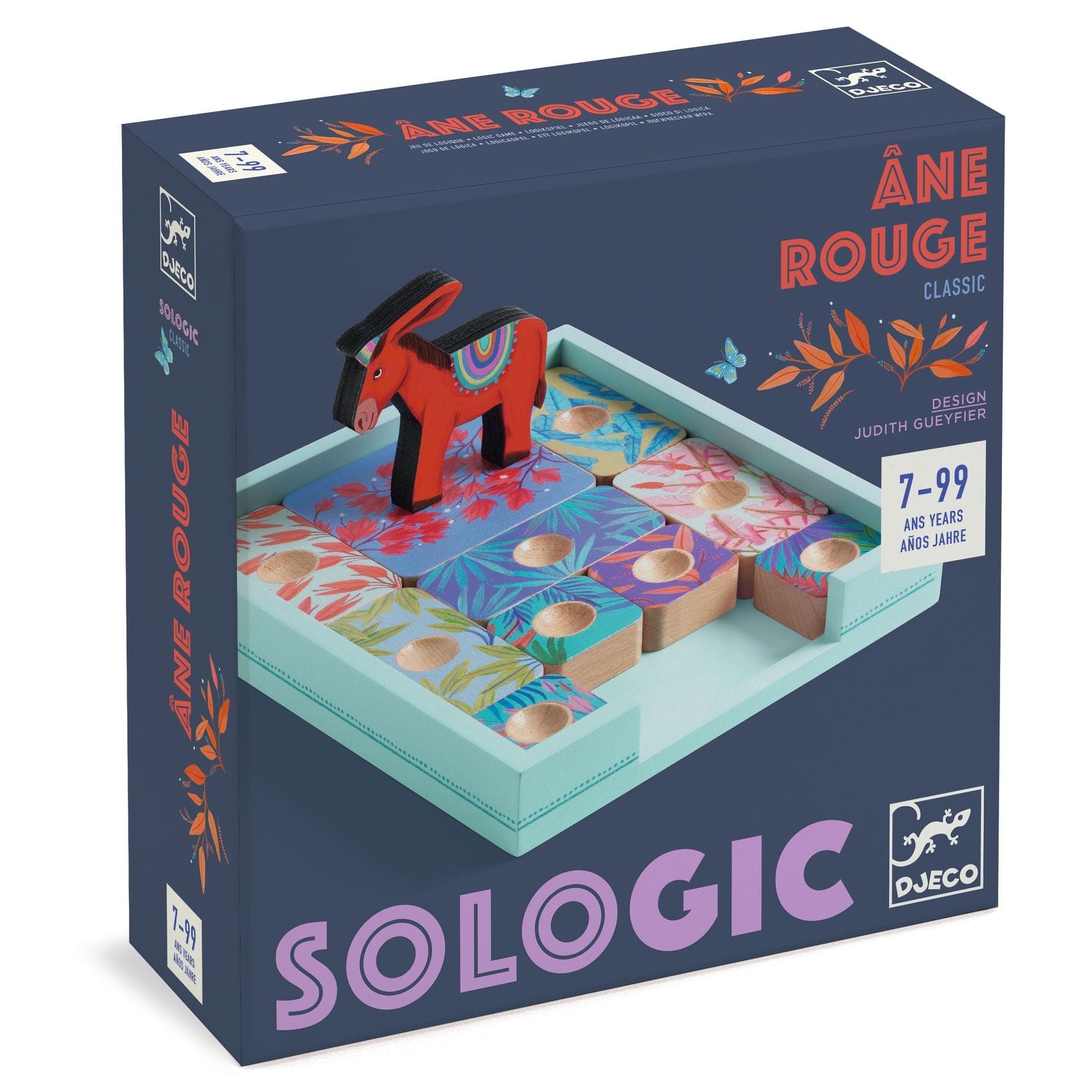 DJECO Juegos de memoria y lógica Juego de Lógica Ane Rouge Sologic - Djeco DJ00815