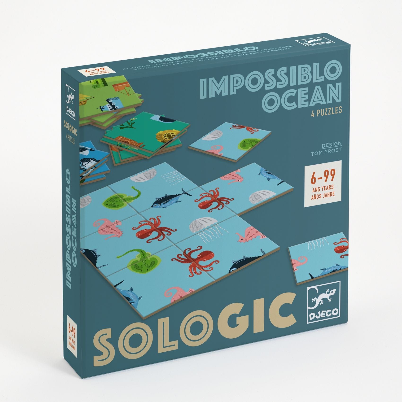 DJECO Juegos de memoria y lógica Juego de Lógica Impossible Ocean - Djeco DJ00807