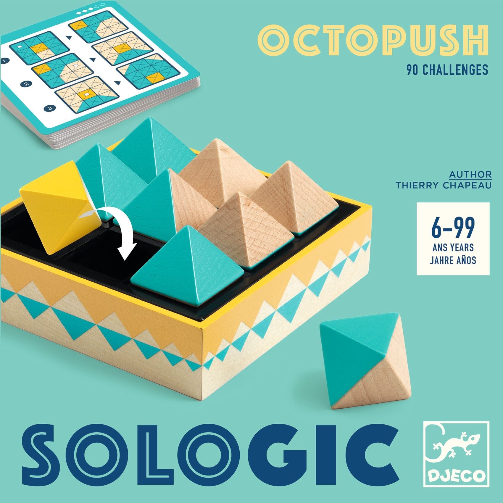 DJECO Juegos de memoria y lógica Juego de Lógica OctoPush Sologic - Djeco DJ00806