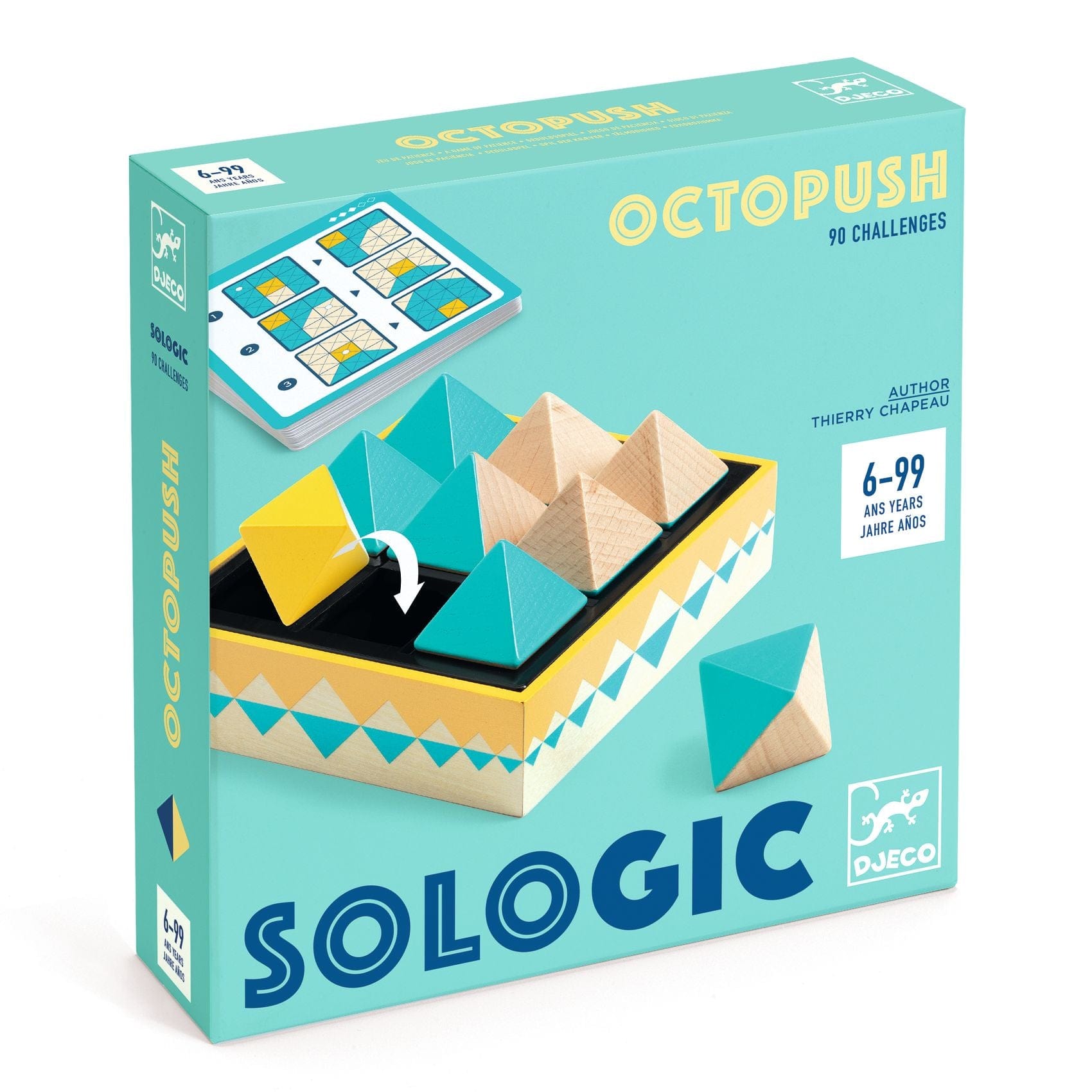 DJECO Juegos de memoria y lógica Juego de Lógica OctoPush Sologic - Djeco DJ00806