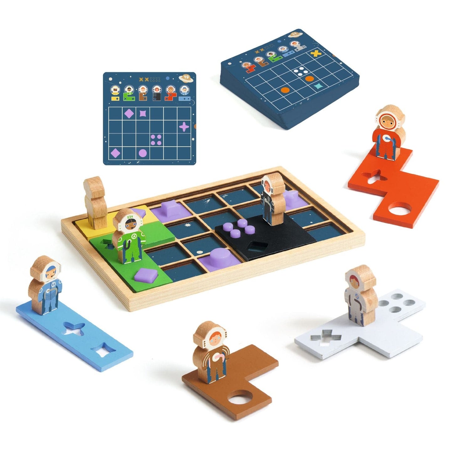 DJECO Juegos de memoria y lógica Juego de Lógica Órbita Espacial Sologic- Djeco DJ00817