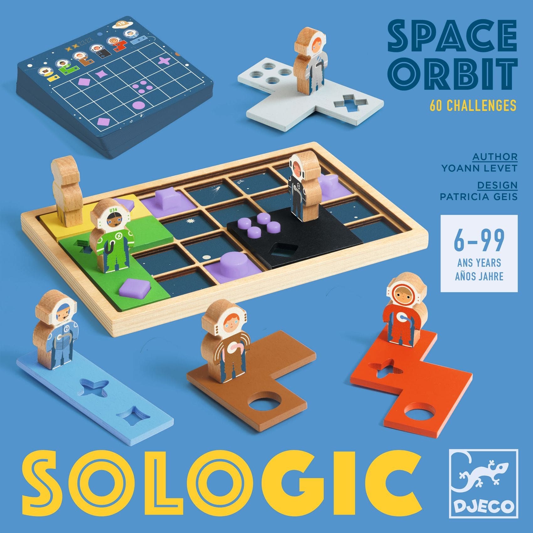 DJECO Juegos de memoria y lógica Juego de Lógica Órbita Espacial Sologic- Djeco DJ00817