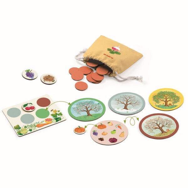 DJECO Juegos de memoria y lógica Juego de mesa Vegeto Mondo DJ00809