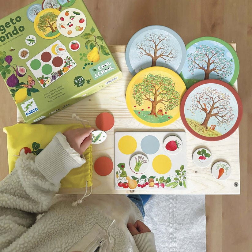 DJECO Juegos de memoria y lógica Juego de mesa Vegeto Mondo DJ00809