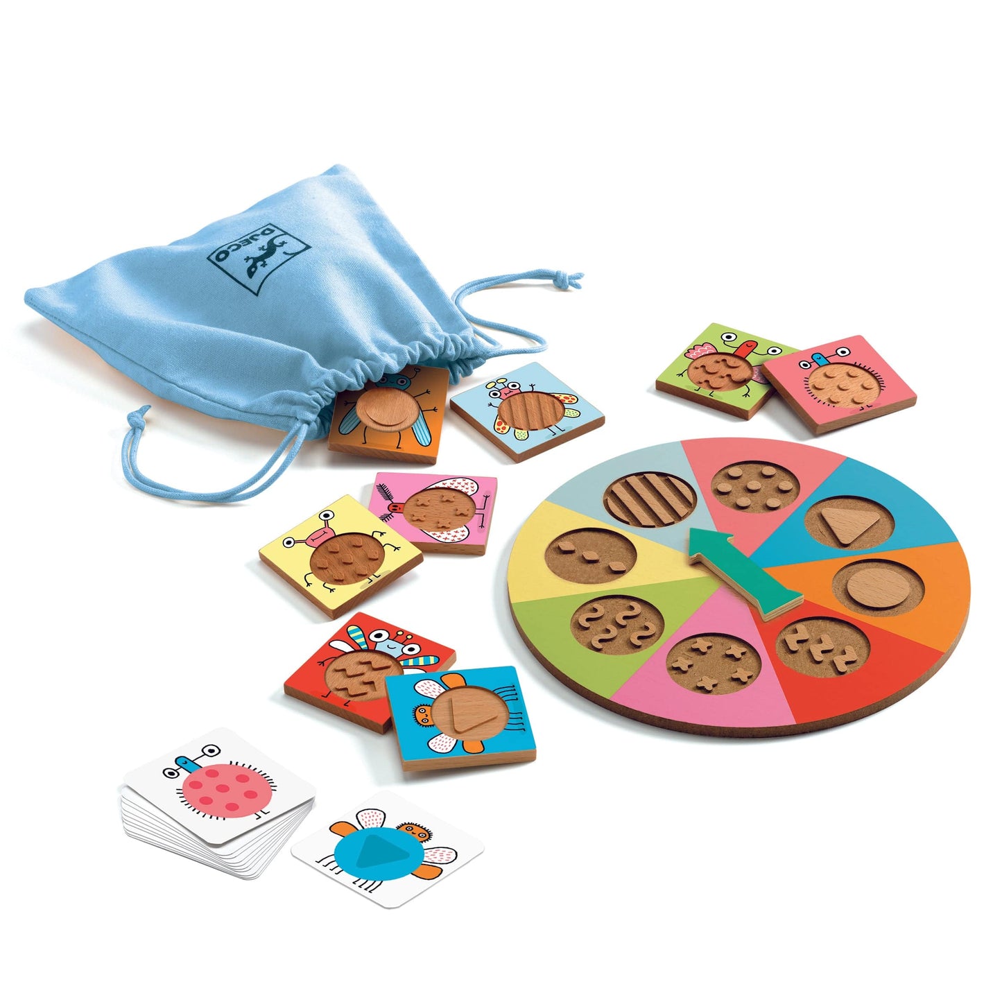 DJECO Juegos de memoria y lógica Juego Educativo Tactil Bzzz DJ08259
