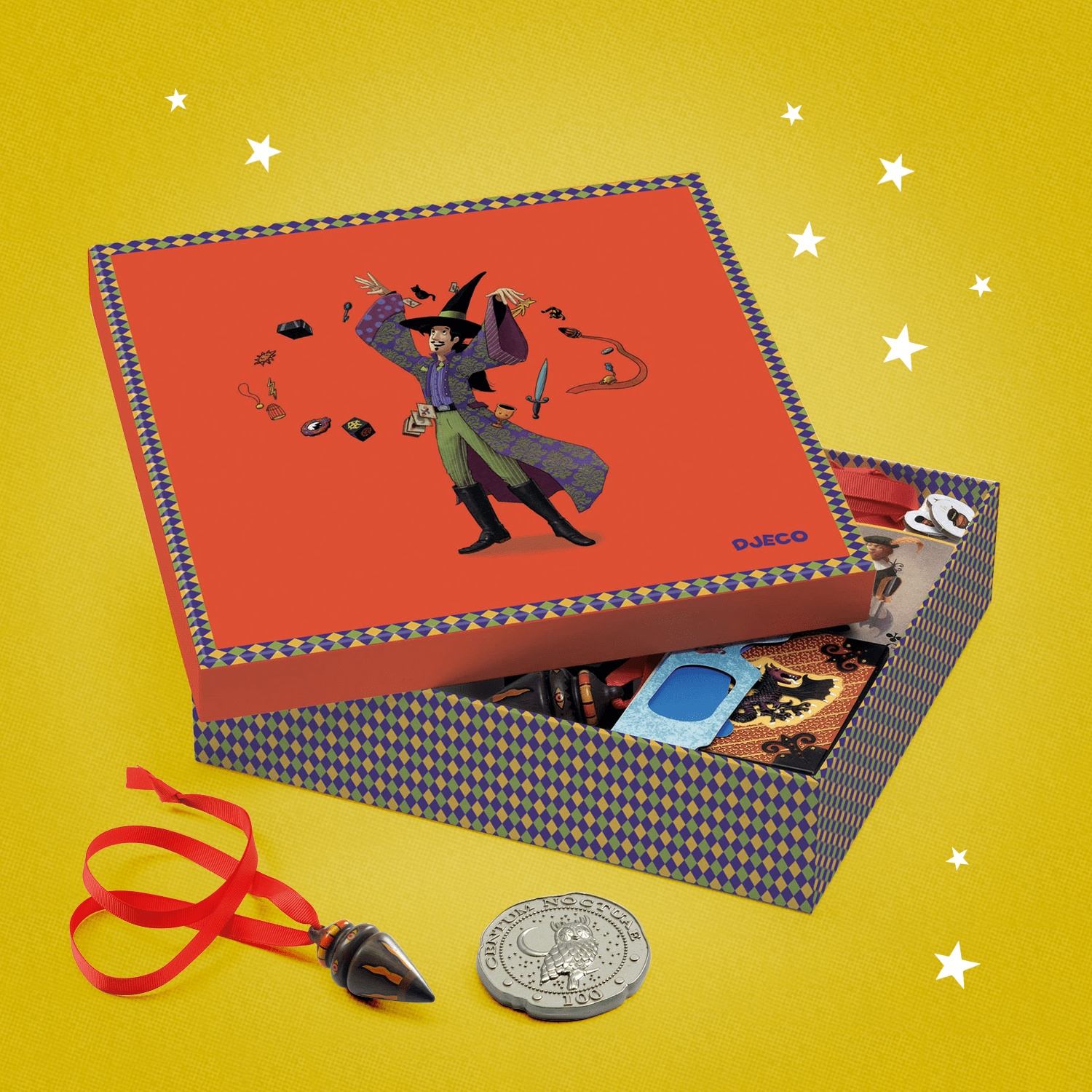 DJECO Juegos de mesa Box Mágico Mago Increíble DJ09962