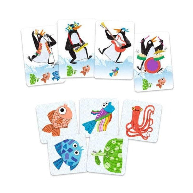 DJECO Juegos de mesa Juego de Cartas Banda de Rock