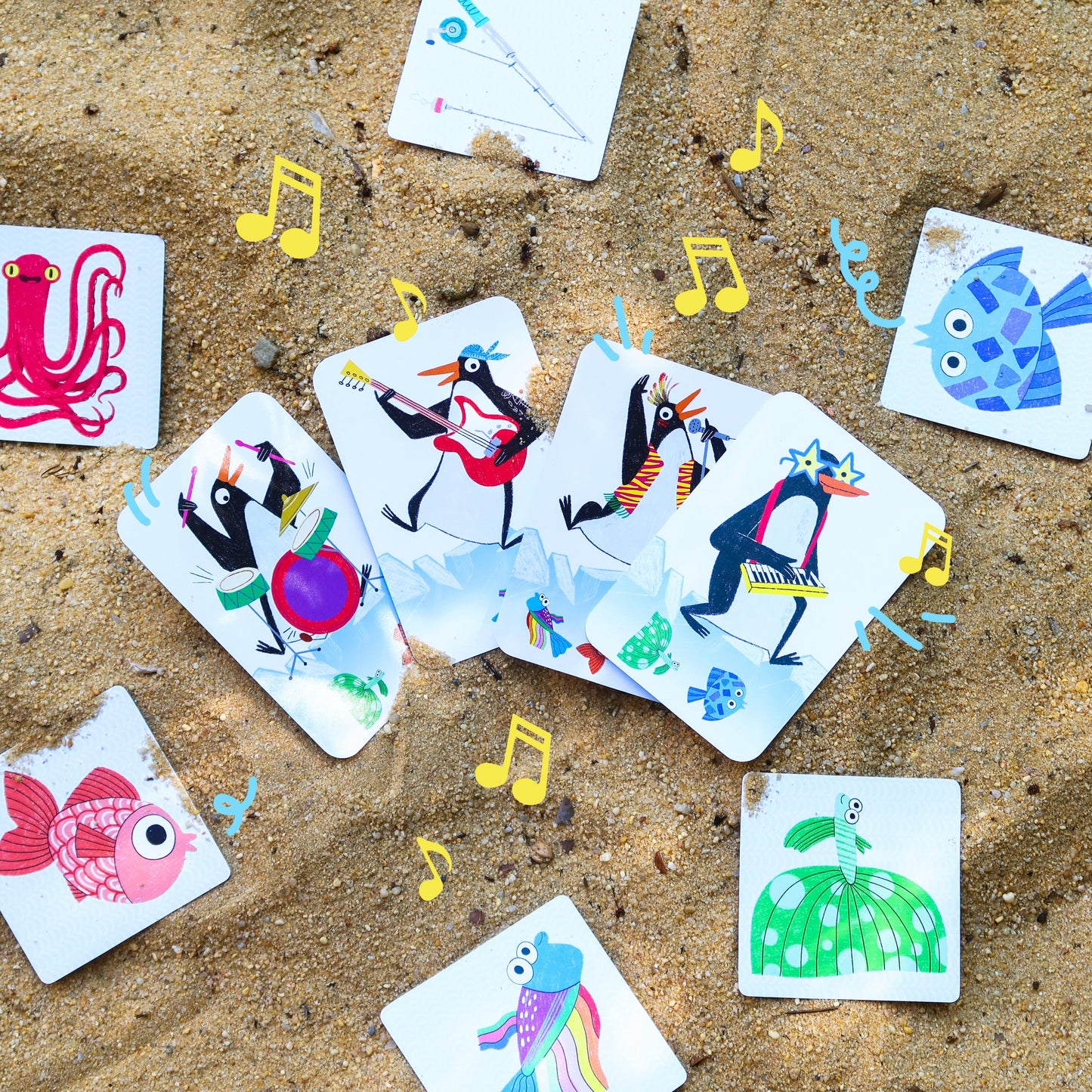 DJECO Juegos de mesa Juego de Cartas Banda de Rock DJ05085
