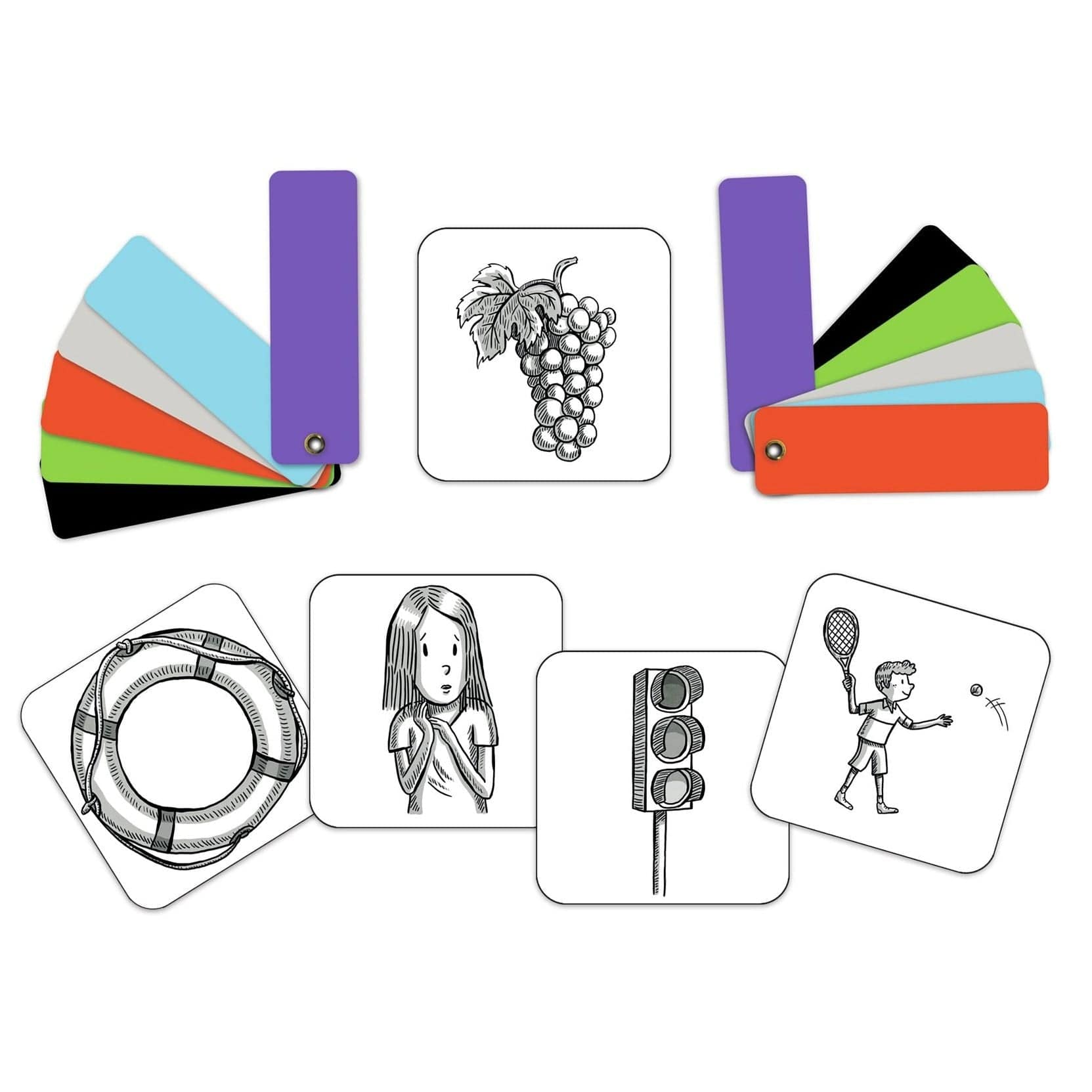 DJECO Juegos de mesa Juego de Cartas Color Connect DJ05088