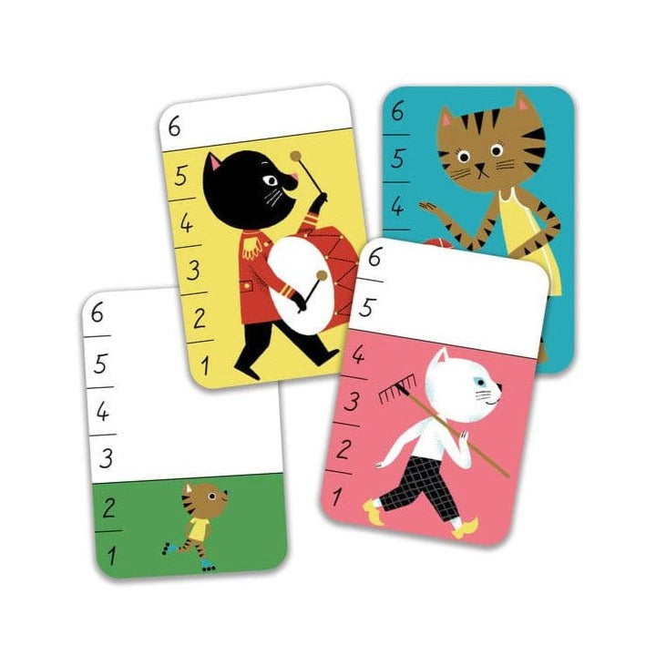 DJECO Juegos de mesa Juego de Cartas de batalla Batamiaou