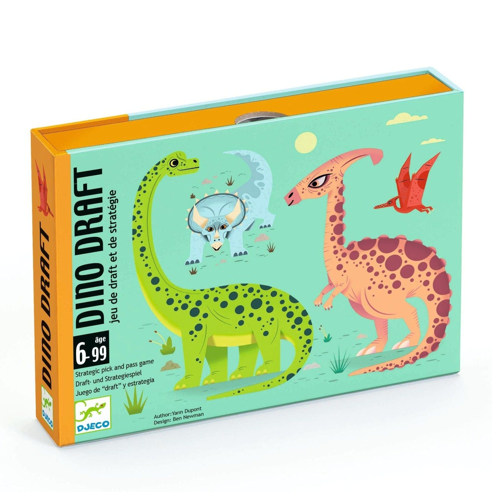 DJECO Juegos de mesa Juego de Cartas Dinosaurio DJ05093