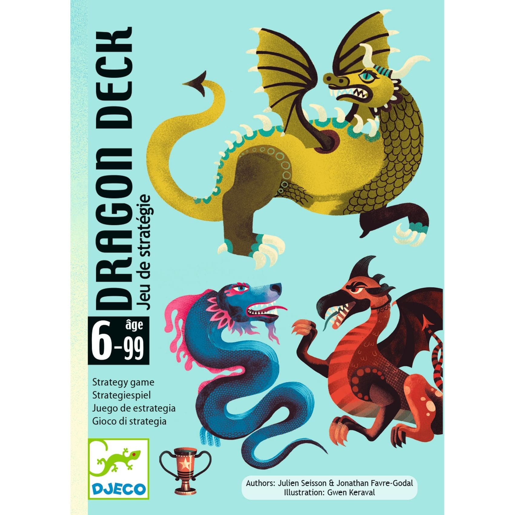 DJECO Juegos de mesa Juego de Cartas Dragon Deck - Djeco DJ05081