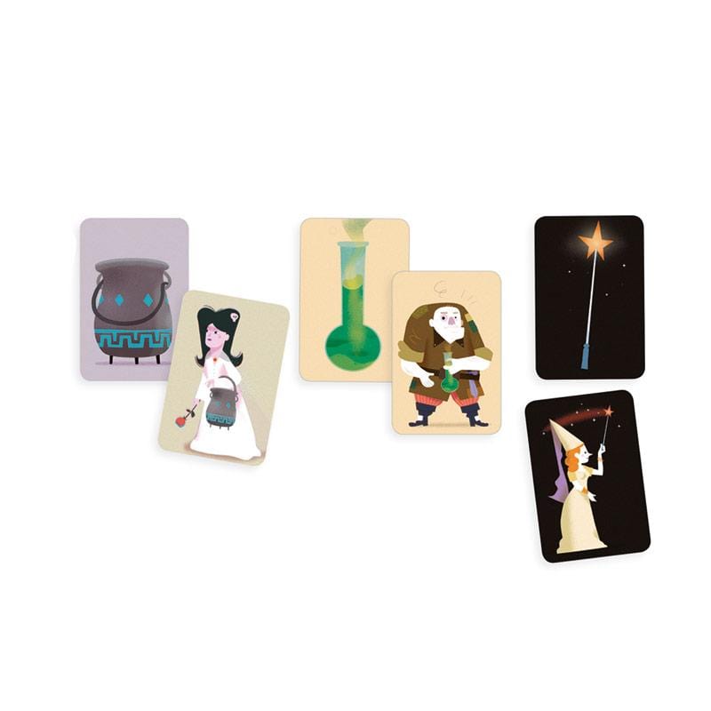 DJECO Juegos de mesa Juego de cartas Escuela magica DJ05144