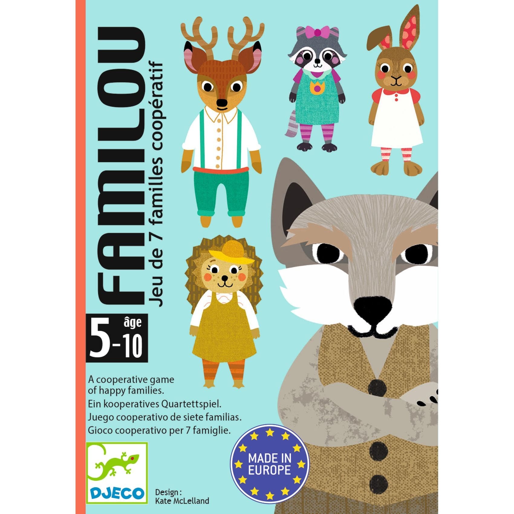 DJECO Juegos de mesa Juego de cartas Familou DJ05103