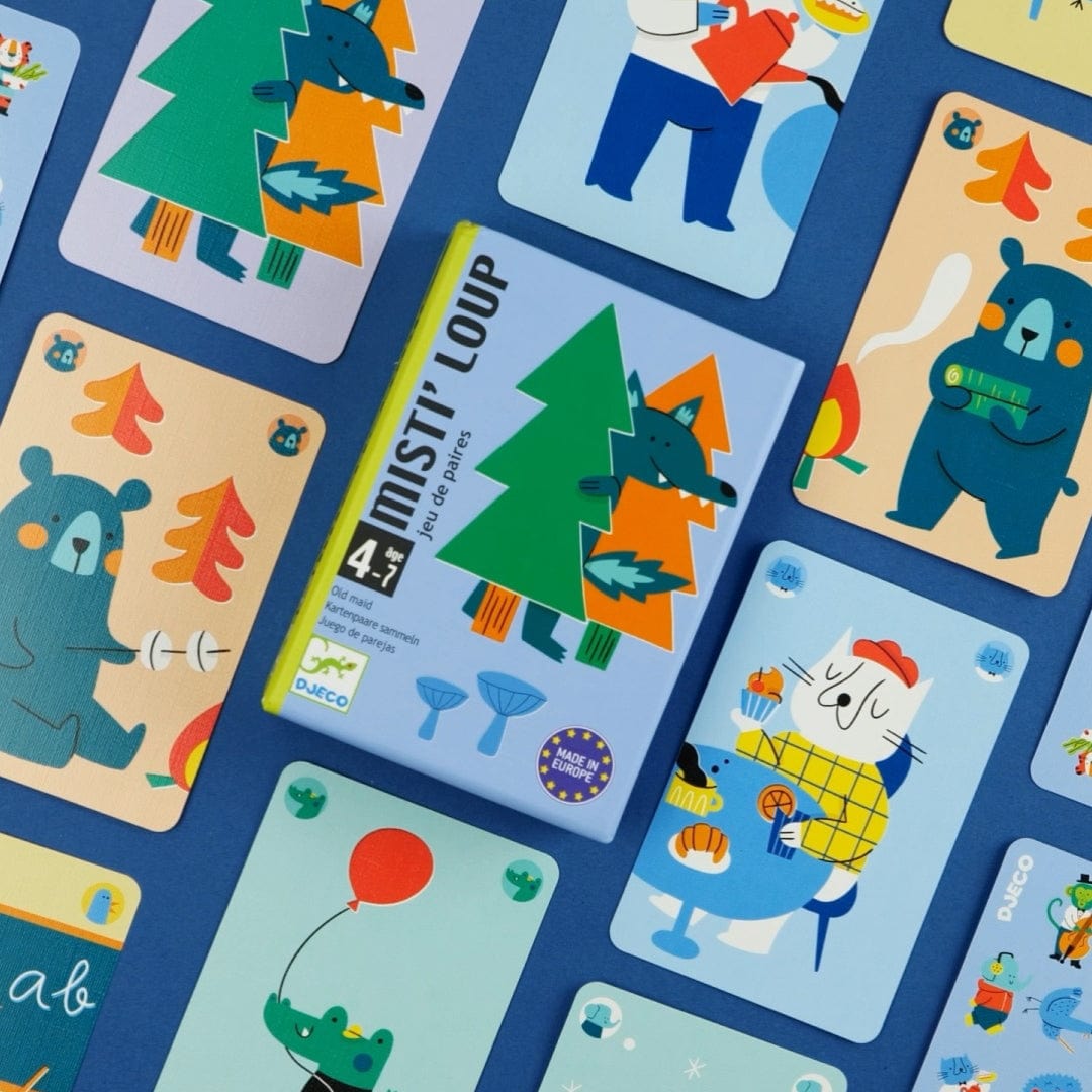 Djeco Juegos de mesa Juego de cartas Misti'Loup DJ05078