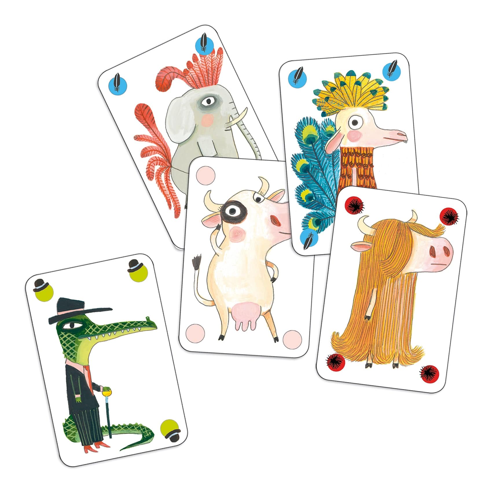 DJECO Juegos de mesa Juego de Cartas Pipolo DJ05108