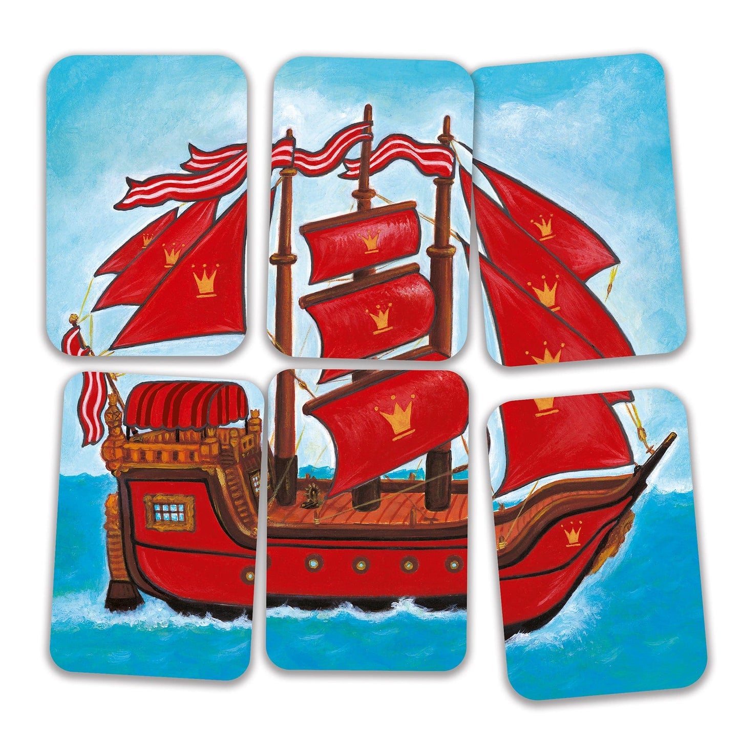DJECO Juegos de mesa Juego de Cartas Piratatak DJ05113