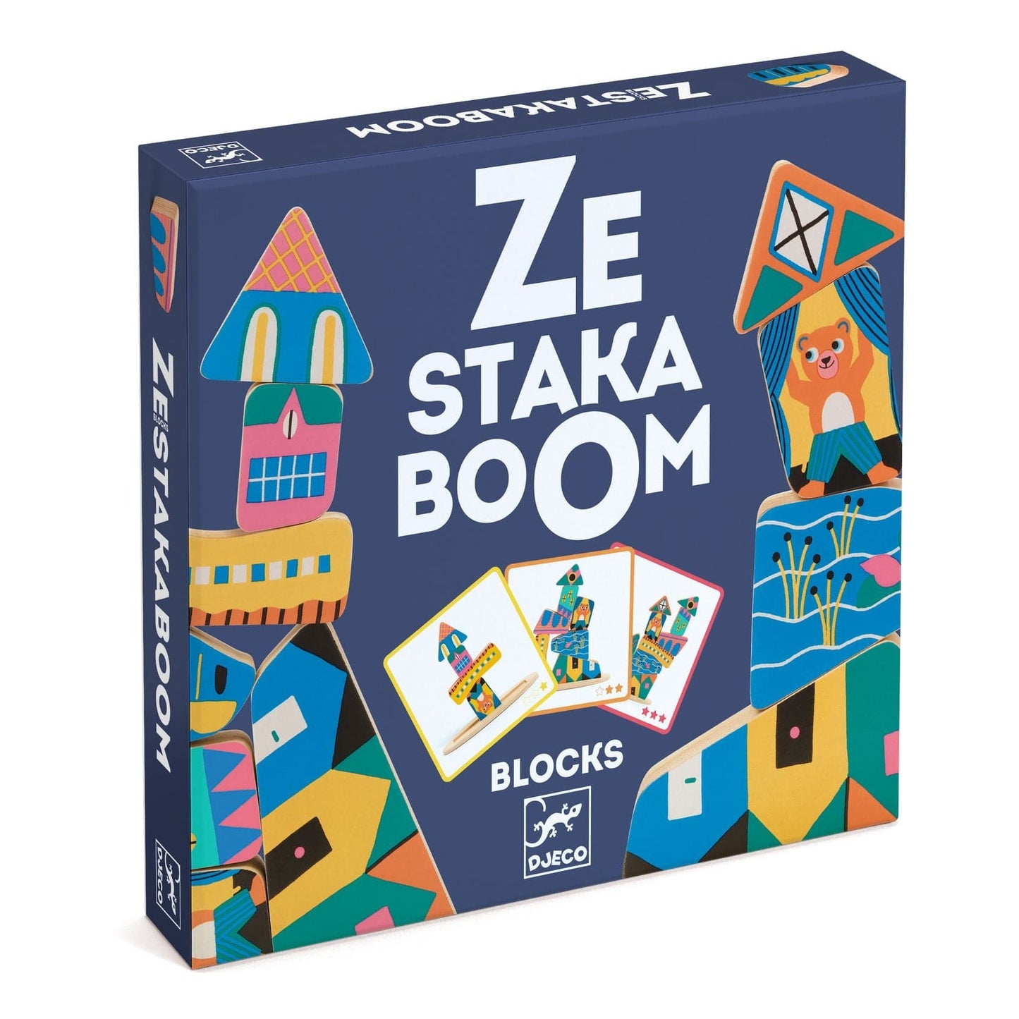 DJECO Juegos de mesa Juego de construcción Ze Stakaboom DJ06438