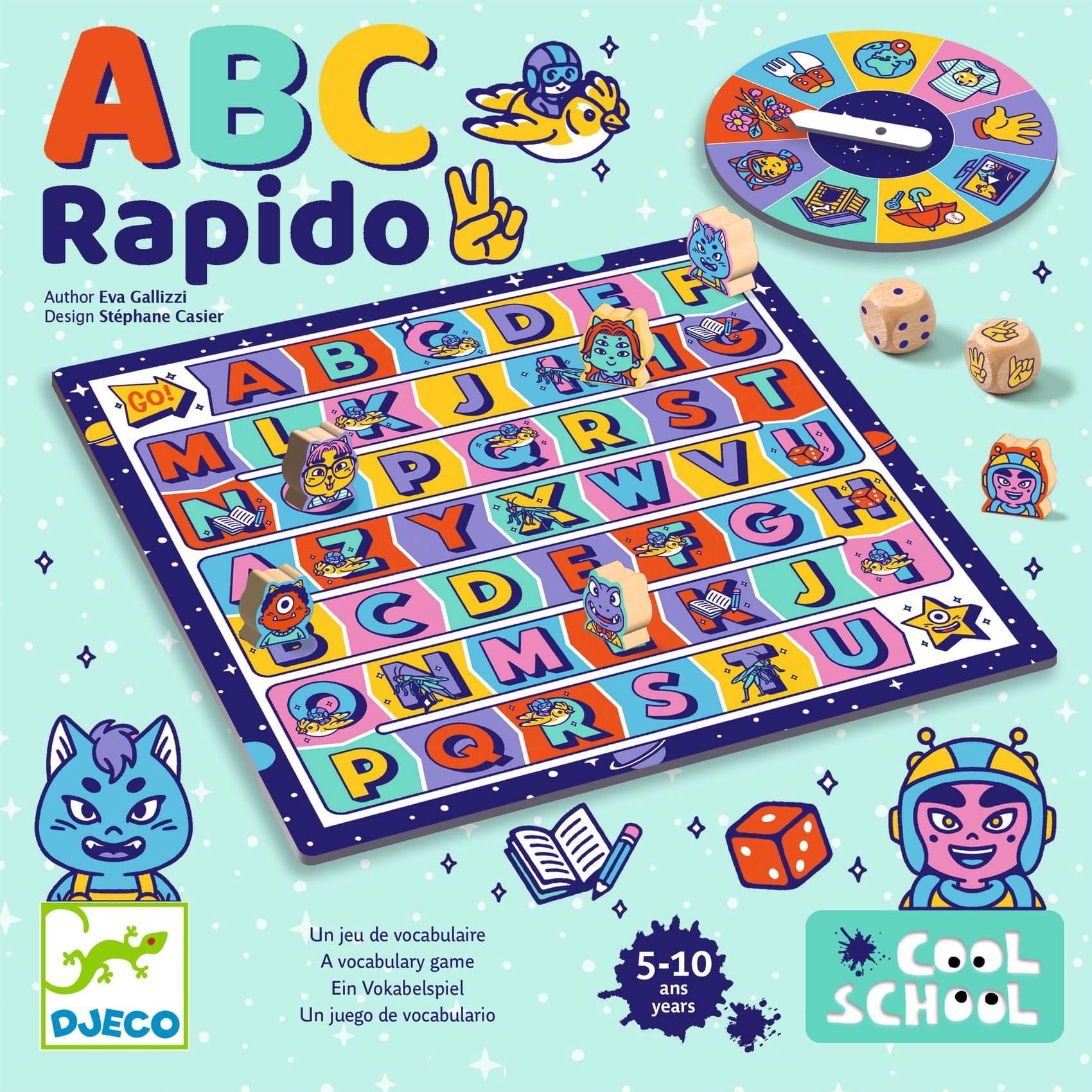 Djeco Juegos de mesa Juego de mesa ABC rapido DJ08583