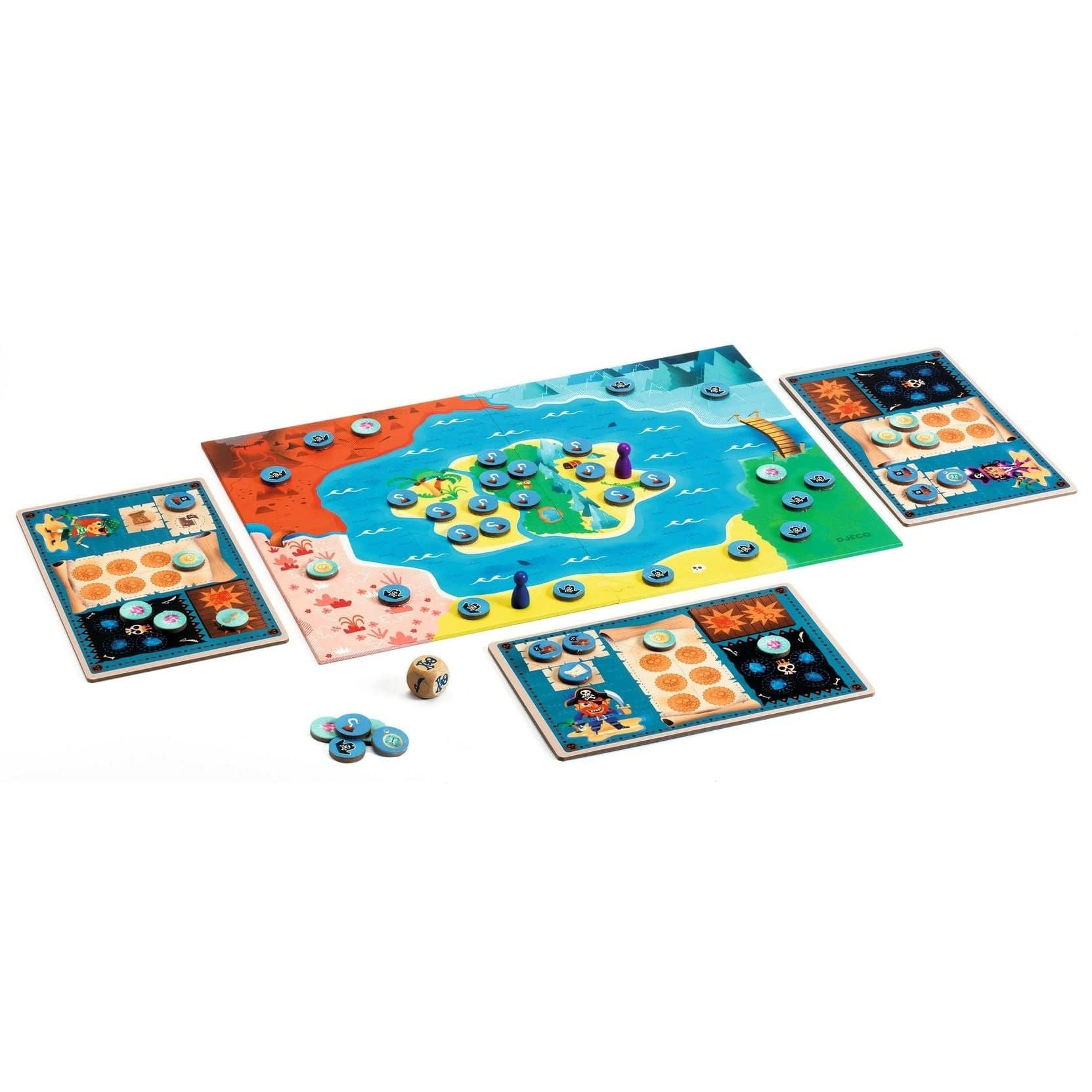 DJECO Juegos de mesa Juego de mesa Isla pirata DJ08595