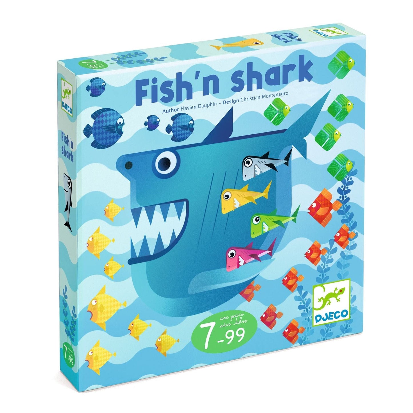 DJECO Juegos de mesa Juego de mesa pez y tiburón DJ00805