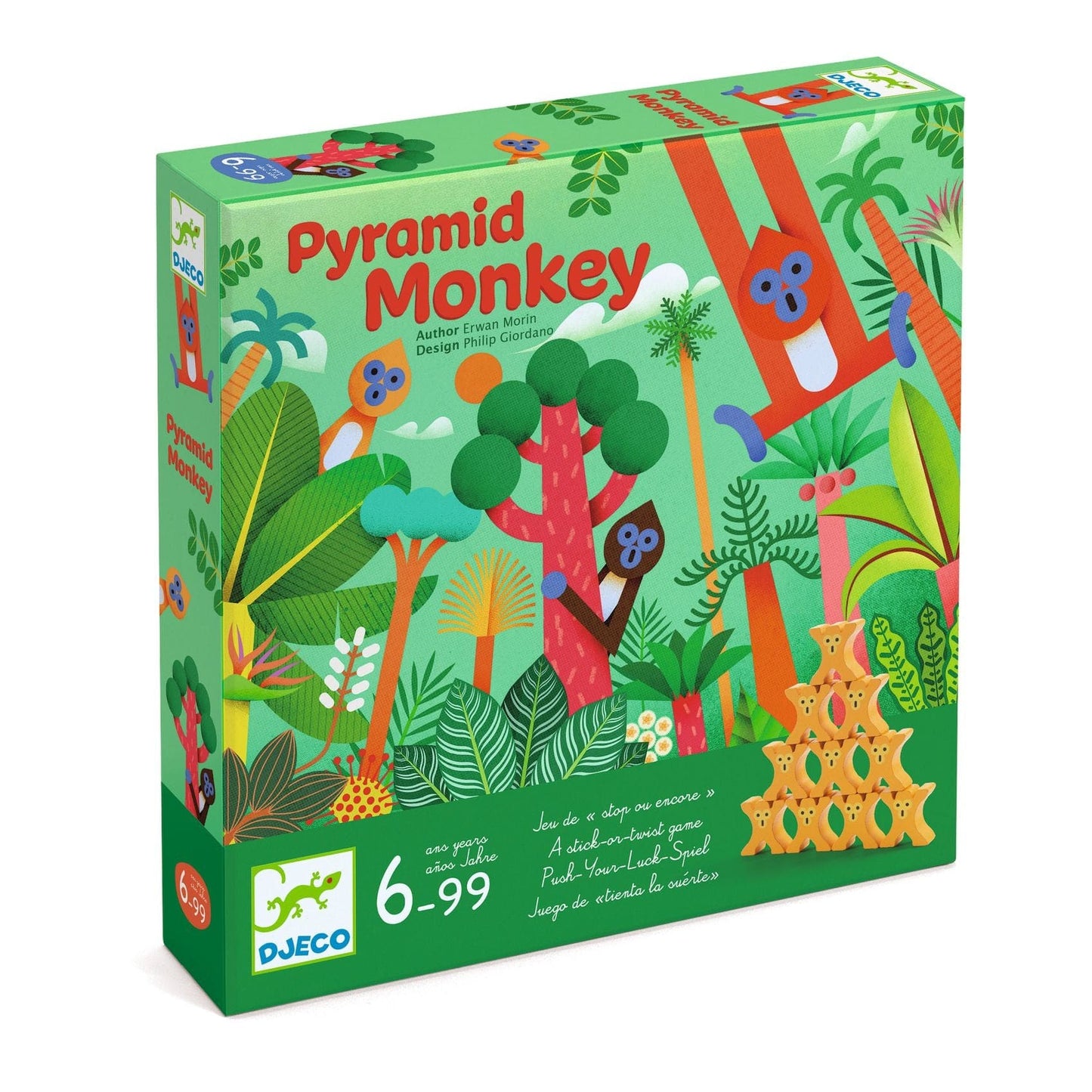 DJECO Juegos de mesa Juego de mesa Pirámide de Monos - Djeco DJ00824