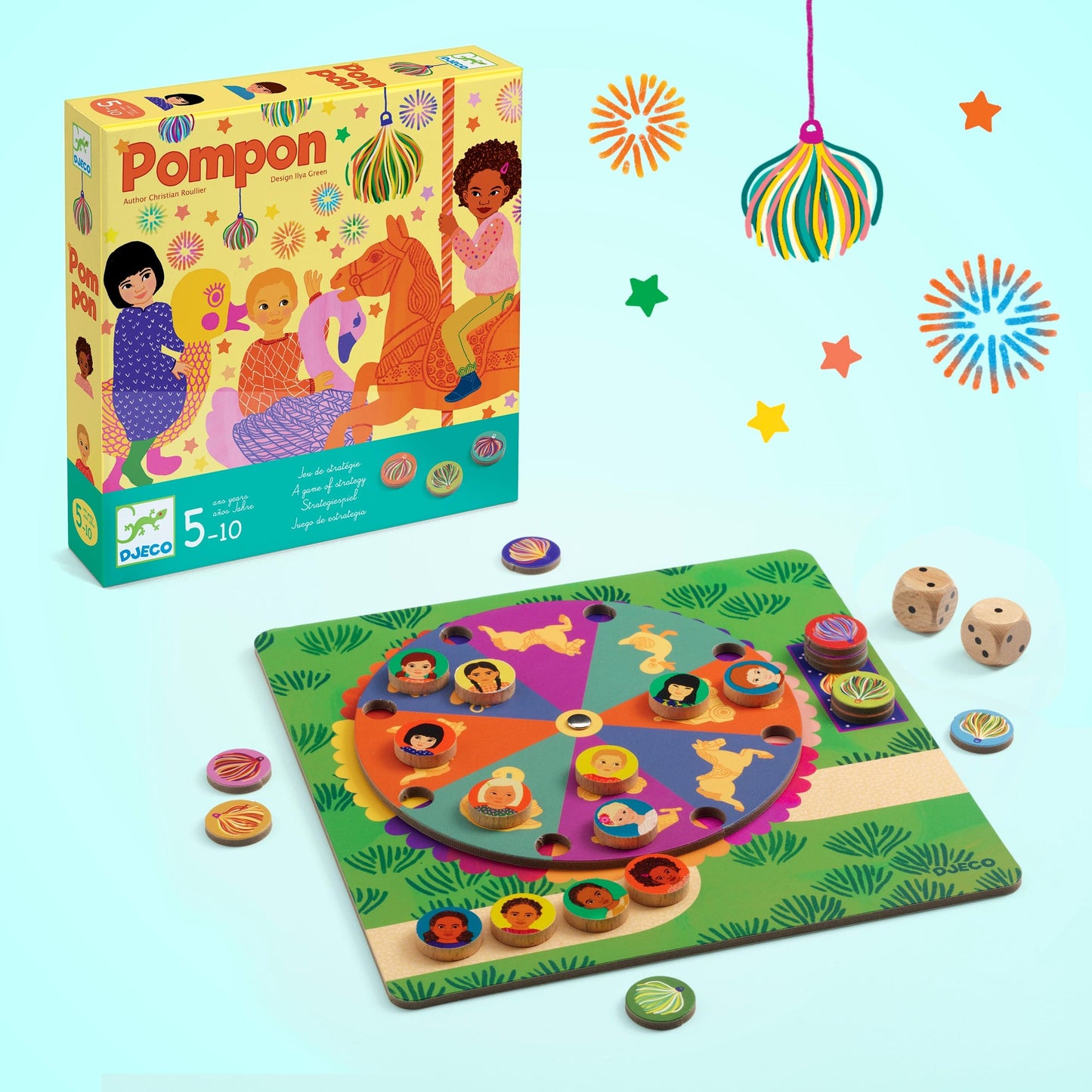 Djeco Juegos de mesa Juego de mesa Pompon - Djeco DJ00804