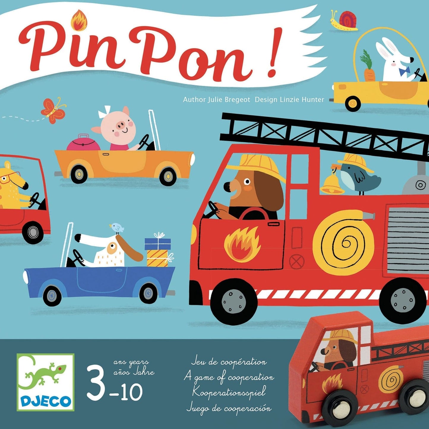 Djeco Juegos de mesa Pin Pon! Juego de mesa de fuego DJ08571