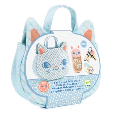 Djeco Juegos de roles Cartera de gatito con accesorios de adultos - Djeco DJ05564