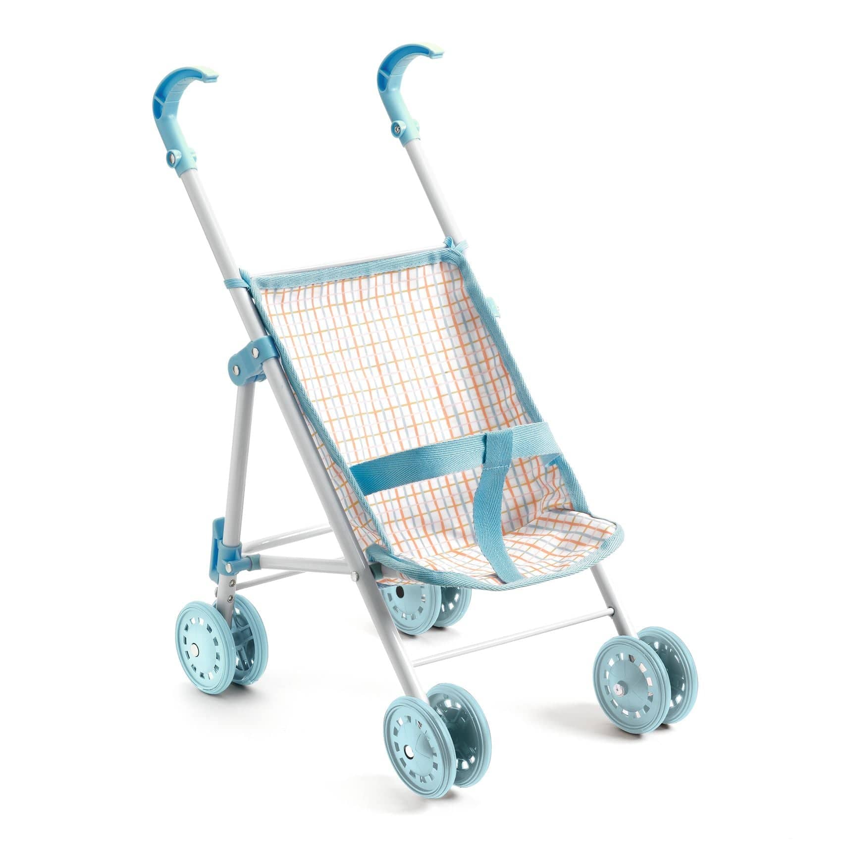DJECO Juegos de roles Cochecito celeste 54 cm Pomea DJ07784